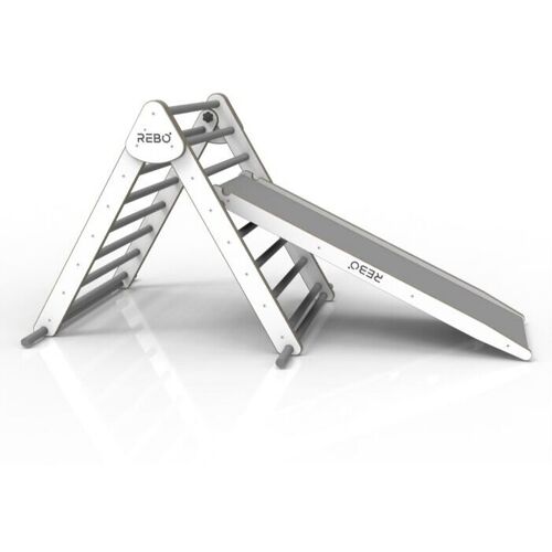 (Triangle & Ramp) Rebo Montessori Pikler Style Climbing Triangle