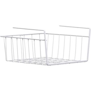 Premier Housewares Under Shelf Storage Basket - Storage Basket - White Premier Housewares Under Shelf Storage Basket - Storage Basket - White