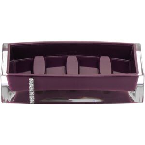 Premier Housewares Acrylic Soap Dish with Diamante Detail - Purple Premier Housewares Acrylic Soap Dish with Diamante Detail - Purple
