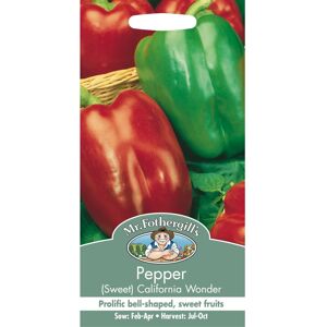 Mr Fothergill's Mr Fothergills - Pictorial Packet - Vegetable - Pepper Sweet California Wonder - Mr Fothergill's Mr Fothergills - Pictorial Packet - Vegetable - Pepper Sweet California Wonder -