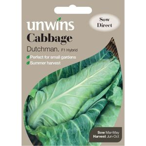 Unwins Grow Your Own Cabbage Dutchman F1 Veg Summer Harvest Seeds Unwins Grow Your Own Cabbage Dutchman F1 Veg Summer Harvest Seeds