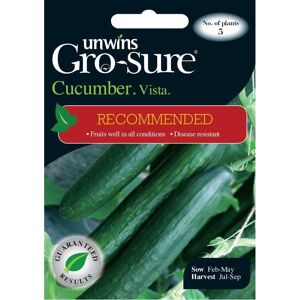 Unwins Grow Your Own Cucumber Vista F1 Vegetable Seeds Unwins Grow Your Own Cucumber Vista F1 Vegetable Seeds