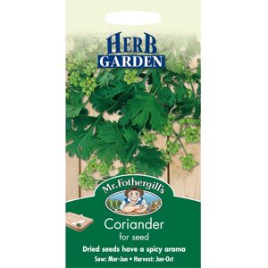 Mr Fothergill's Mr Fothergills - Pictorial Packet - Herb - Coriander - 150 Seeds Mr Fothergill's Mr Fothergills - Pictorial Packet - Herb - Coriander - 150 Seeds