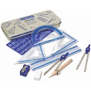 Staedtler Maths Set Geometry Ruler Set Square Protractor School Set in Gift Tin Staedtler Maths Set Geometry Ruler Set Square Protractor School Set in Gift Tin
