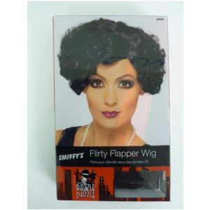Smiffys 1920's Adult's Black Flirty Flapper Wig - wig flapper fancy dress flirty 20s 19 Smiffys 1920's Adult's Black Flirty Flapper Wig - wig flapper fancy dress flirty 20s 19