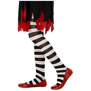 Smiffys Kids Black & White Striped Tights - Halloween Witch & Vampire Costume Accessory, Smiffys Kids Black & White Striped Tights - Halloween Witch & Vampire Costume Accessory,