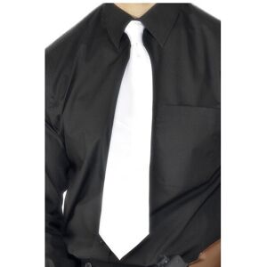 Smiffys Smiffy's Deluxe Gangster Tie - White - tie gangster white fancy dress deluxe 19 Smiffys Smiffy's Deluxe Gangster Tie - White - tie gangster white fancy dress deluxe 19