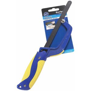 BlueSpot Mini Open Frame Hacksaw With HSS Blade - Blue Spot Pad Saw 10 24tpi Close - blu BlueSpot Mini Open Frame Hacksaw With HSS Blade - Blue Spot Pad Saw 10 24tpi Close - blu