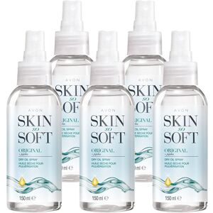 5 x 150ml Bottles of Avon Skin So Soft Original Dry Oil Body Spray 5 x 150ml Bottles of Avon Skin So Soft Original Dry Oil Body Spray