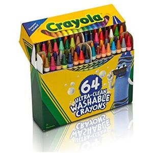 Crayola Ultra Clean Washable Crayons Built in Sharpener 64 Count Kids at Home Crayola Ultra Clean Washable Crayons Built in Sharpener 64 Count Kids at Home