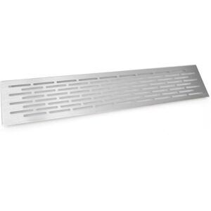 GTV Brushed Chrome Vent Grill Kitchen Plinth / Worktop Heat 500 x 100 mm GTV Brushed Chrome Vent Grill Kitchen Plinth / Worktop Heat 500 x 100 mm