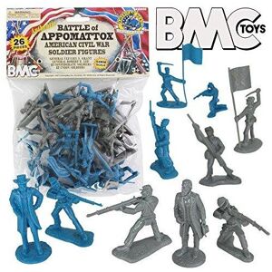 BMC Toys BMC Civil War Plastic Army Men - 26pc Battle of Appomattox Soldier Figures BMC Toys BMC Civil War Plastic Army Men - 26pc Battle of Appomattox Soldier Figures