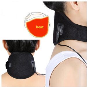 WT Electric Neck Heating Pad Wrap Hot Therapy Brace Heat Protector Strap WT Electric Neck Heating Pad Wrap Hot Therapy Brace Heat Protector Strap