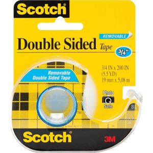 3M Scotch Removable Double-Sided Tape-.75"X200" 3M Scotch Removable Double-Sided Tape-.75"X200"