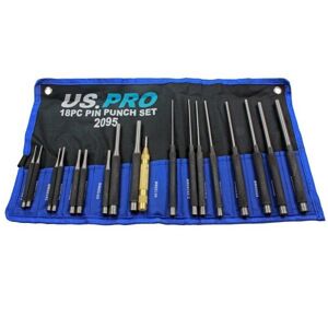 US PRO 18pc Pin Punch Set With Automotive Centre Punch 2095 US PRO 18pc Pin Punch Set With Automotive Centre Punch 2095