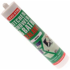 Evo-Stik 30811728 Kitchen Shower & Bath Sealant White C20 Evo-Stik 30811728 Kitchen Shower & Bath Sealant White C20