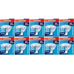 Pack of 10 OSRAM Decostar 51S Halogen Lamp 12 V 20 W GU 5.3 36° Pack of 10 OSRAM Decostar 51S Halogen Lamp 12 V 20 W GU 5.3 36°