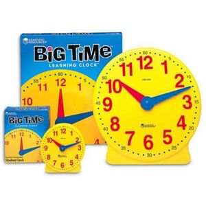 LEARNING RESOURCES LER2095 BIG TIME CLOCK STUDENT 12 HR.-5 DIAMETER PLASTIC LEARNING RESOURCES LER2095 BIG TIME CLOCK STUDENT 12 HR.-5 DIAMETER PLASTIC
