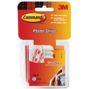 3M Command Poster Strip Value Pack White 48 Pk 17024-VP Pack Of 6 3M Command Poster Strip Value Pack White 48 Pk 17024-VP Pack Of 6