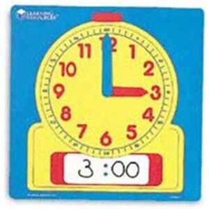 LEARNING RESOURCES LER0573 WRITE-ON/WIPE-OFF CLOCK DEMONSTRA.-12 SQUARE LEARNING RESOURCES LER0573 WRITE-ON/WIPE-OFF CLOCK DEMONSTRA.-12 SQUARE
