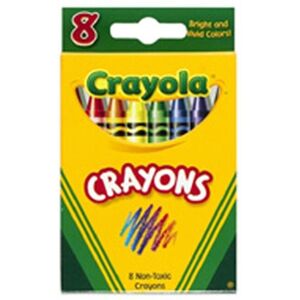 CRAYOLA LLC FORMERLY BINNEY & SMITH BIN3008 CRAYOLA CRAYONS 8 COLOR CRAYOLA LLC FORMERLY BINNEY & SMITH BIN3008 CRAYOLA CRAYONS 8 COLOR