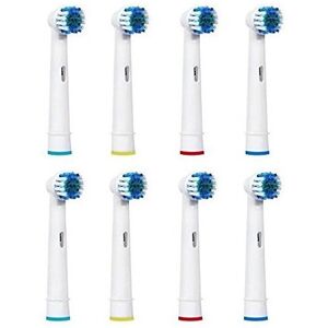Oral B Replacement Toothbrush Heads - 8 Electric Heads - Braun Model Oral B Replacement Toothbrush Heads - 8 Electric Heads - Braun Model