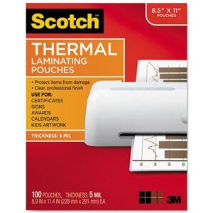 3M Commercial Tape Div. MMMTP5854100 Pouch,Thrm Lmntr,5Mil,100 3M Commercial Tape Div. MMMTP5854100 Pouch,Thrm Lmntr,5Mil,100