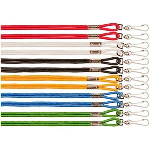 Champion Sports 125ASST 10 in. Heavy Nylon Lanyard, Assorted Colors - Pack of 12 Champion Sports 125ASST 10 in. Heavy Nylon Lanyard, Assorted Colors - Pack of 12