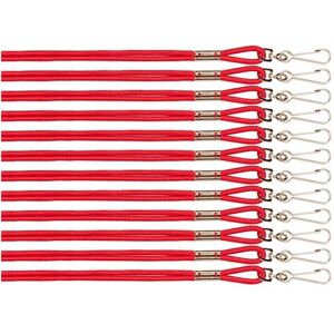 Champion Sports 126RD Heavy Nylon Lanyard, Red Champion Sports 126RD Heavy Nylon Lanyard, Red