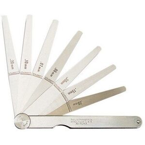 Starrett 173MAT Feeler Gauge 13 Piece Set 0.03-0.5mm Starrett 173MAT Feeler Gauge 13 Piece Set 0.03-0.5mm