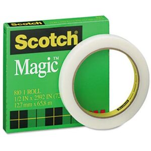 3M 810122592 Magic Office Tape 1/2'' x 72 Yards 3'' Core 3M 810122592 Magic Office Tape 1/2'' x 72 Yards 3'' Core