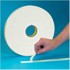 3M T9554032R 1 in. x 5 yards 4032 Double Sided Foam Tape, Natural 3M T9554032R 1 in. x 5 yards 4032 Double Sided Foam Tape, Natural