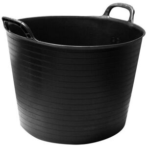 Kingfisher 42L Black Flexi Plastic Tub / Bucket for Household and Garden Kingfisher 42L Black Flexi Plastic Tub / Bucket for Household and Garden