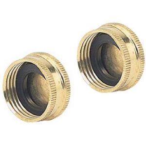 Fiskars 581225 Green Thumb Brass Hose Caps, 2 Per Pack Fiskars 581225 Green Thumb Brass Hose Caps, 2 Per Pack