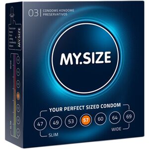 MY.SIZE Natural Latex 57mm Condoms - Pack of 3 MY.SIZE Natural Latex 57mm Condoms - Pack of 3