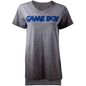 NINTENDO Gameboy 3D Logo Oil Washed T-Shirt, Female, Small, Grey (TS132506NTN-S) NINTENDO Gameboy 3D Logo Oil Washed T-Shirt, Female, Small, Grey (TS132506NTN-S)