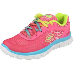 (UK 13 Child, Neon Pink (Pink)) Girls Skechers Casual Trainers Serengeti 8189L (UK 13 Child, Neon Pink (Pink)) Girls Skechers Casual Trainers Serengeti 8189L