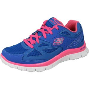 (UK 13 Child, Blue/Neon Pink (Blue)) Girls Skechers Memory Foam Trainers Align 8 (UK 13 Child, Blue/Neon Pink (Blue)) Girls Skechers Memory Foam Trainers Align 8
