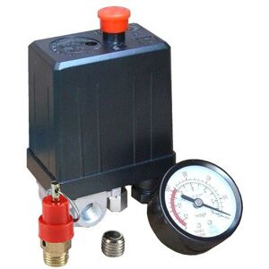 Unbranded Pressure Gauge+safety Valve Set + Air Compressor Pressure Switch Single Phase Unbranded Pressure Gauge+safety Valve Set + Air Compressor Pressure Switch Single Phase