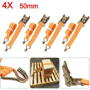 Unbranded 4pcs Ratchet 6 Meter Tie Down Straps 6mx50mm Transporter 2 tons Unbranded 4pcs Ratchet 6 Meter Tie Down Straps 6mx50mm Transporter 2 tons