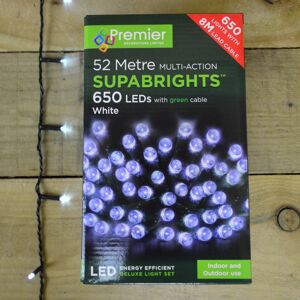 Premier Deluxe Light Set - 52m Multi Action 650 Cool White LED SUPABRIGHTS Premier Deluxe Light Set - 52m Multi Action 650 Cool White LED SUPABRIGHTS