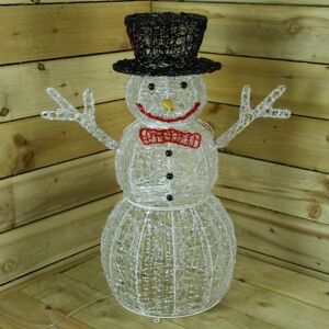 Premier LIGHT UP 76cm Acrylic Christmas Snowman with 88 Multi-Colour LED Lights – Indoor Premier LIGHT UP 76cm Acrylic Christmas Snowman with 88 Multi-Colour LED Lights – Indoor