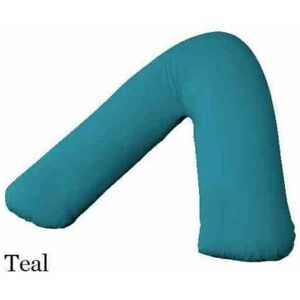 ARLINENS (Teal) V Shaped Pregnancy Orthopedic *PILLOW* Plus Free Polycotton PILLOWCASE in ARLINENS (Teal) V Shaped Pregnancy Orthopedic *PILLOW* Plus Free Polycotton PILLOWCASE in