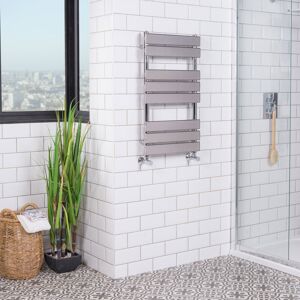 WarmeHaus Juva 800 x 450mm Chrome Flat Panel Heated Towel Rail WarmeHaus Juva 800 x 450mm Chrome Flat Panel Heated Towel Rail