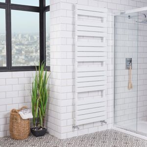WarmeHaus Juva 1800 x 600mm White Flat Panel Heated Towel Rail WarmeHaus Juva 1800 x 600mm White Flat Panel Heated Towel Rail