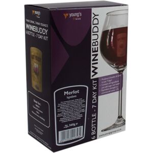 WineBuddy Merlot 6 Bottle - Home brew Wine Making Kit WineBuddy Merlot 6 Bottle - Home brew Wine Making Kit