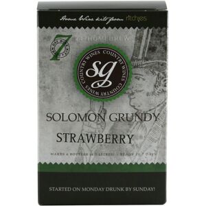Solomon Grundy Country Strawberry 7 Day (6 Bottle) Wine Making Kit - Homebrew Solomon Grundy Country Strawberry 7 Day (6 Bottle) Wine Making Kit - Homebrew