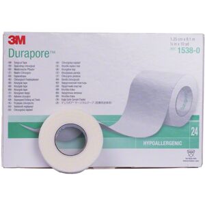 3M Durapore Surgical Tape, Hypoallergenic, White, 1.25cm x 9.1m, Pack of 1 3M Durapore Surgical Tape, Hypoallergenic, White, 1.25cm x 9.1m, Pack of 1
