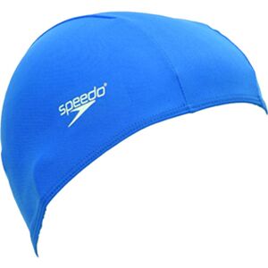 (Adult, Blue) Speedo Junior Adult Polyester Swimming Cap - 6 To 14 Years - Vario (Adult, Blue) Speedo Junior Adult Polyester Swimming Cap - 6 To 14 Years - Vario