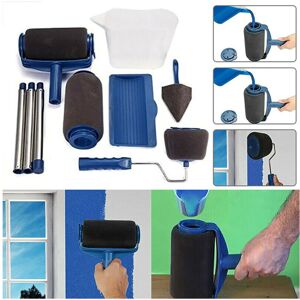 Unbranded (8pc, Blue) Professional Paint Roller & Decorating Brush Set Unbranded (8pc, Blue) Professional Paint Roller & Decorating Brush Set